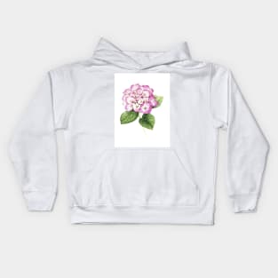 Watercolor botanical vintage Floral minimalist print Kids Hoodie